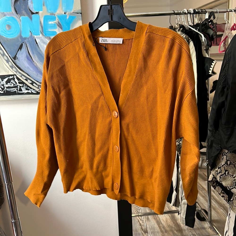 Mustard cardigan